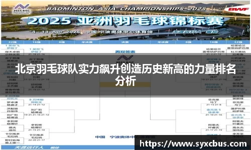 北京羽毛球队实力飙升创造历史新高的力量排名分析